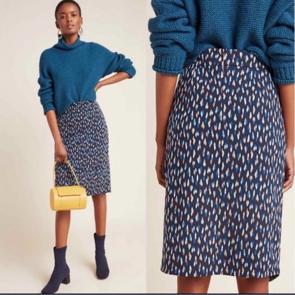 Maeve by Anthropologie “Debra” faux wrap skirt sz 6 NWT - Picture 3 of 6